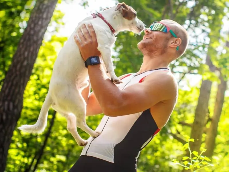 Fitness mit hund übungen hundebetreuung tibeo draußen